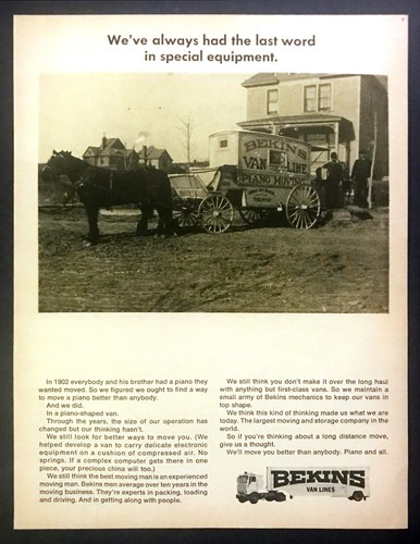 1902 bekins van lines - van,