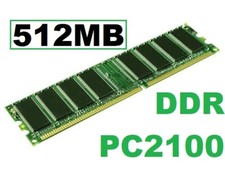 512 MB DDR DDR1 memoria RAM PC2100 266 MHz 184 pin 2,5 V memoria di lavoro STANDARD