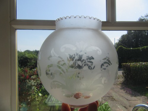 Paralume globo vintage bianco
