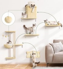 Mobili beige parete per gatti