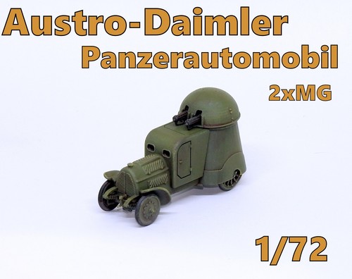 Pro built austro daimler - 1/72, austro-daimler