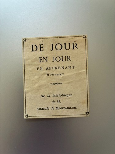 Libris courde montaiglon - courde,