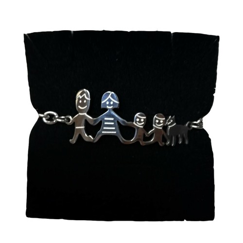 Bracciale acciaio rodiato - in,