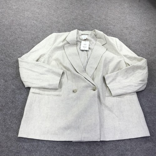 Blazer womens xl beige - womens,