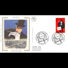 FDC soie - Fantômas - oblit