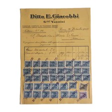 1941 Ditta E. Giacobbi Forniture Per Falegnami Roma Fattura C03435