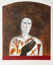 Mimmo PALADINO "Botanico" , 2008 acquatinta acquaforte originale firmata