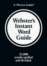 Websters Instant Word Guide