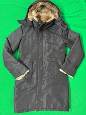 Giubbino Parka Woolrich Donna Taglia M Nero Zip Cappuccio Comodo Caldo Casual
