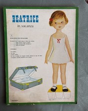 BEATRICE IN VACANZA-ALBUM BAMBOLA DI CARTA DA RITAGLIARE -MALIPIERO ED.1970