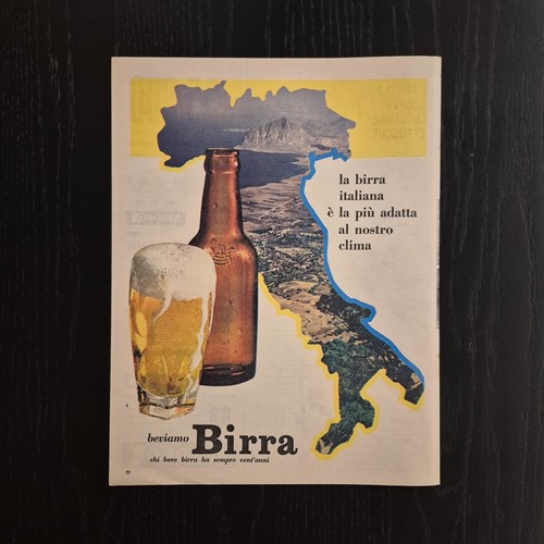 1959 birra original ad - -,
