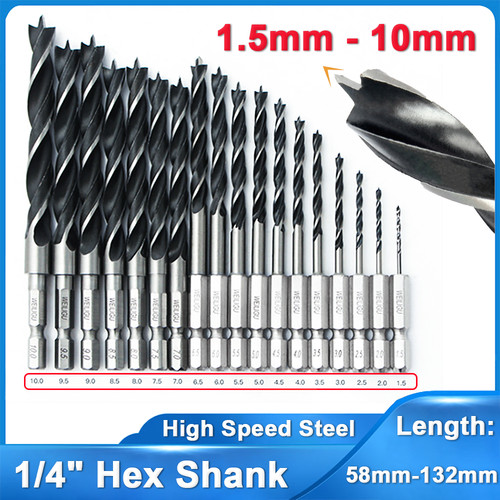 10mm hss brad - 1.5-10mm, point