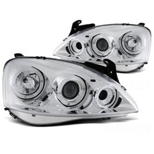 Fari Angel Eyes LED cromati