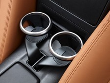 FIAT 124 SPIDER KIT ANELLI PORTABEVANDE GRIGIO SATINATO ORIGINALI NUOVI 71807616