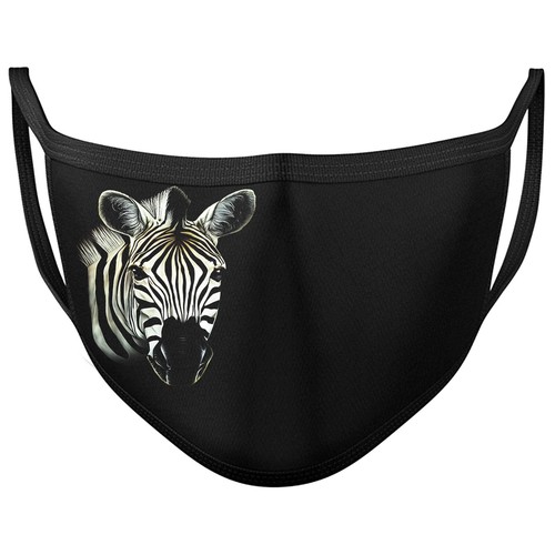 Zebra maschera viso - viso, lavabile