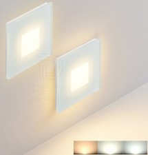 2 PEZZI Segnapasso a Parete Vetro LED 4W Scatola 503 Tecnologia CCT Esterno IP65