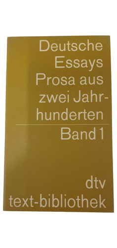 Dtv saggi prosa - prosa, secoli
