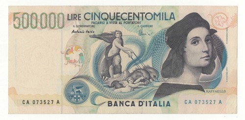 500000 lire raffaello - raffaello, decr