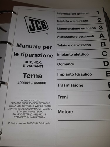 Jcb terna 3cx 4cx - 214e, 217