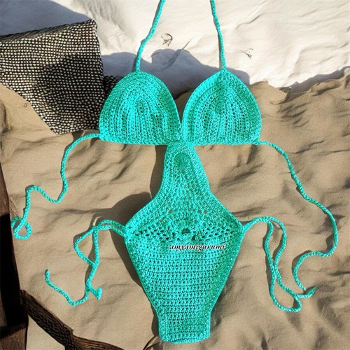 Trikini uncinetto verde - trikini,