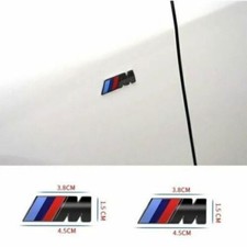 2xs For BMW M emblema ala laterale nero lucido parafango adesivo 45x15mm