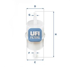 Filtro carburante UFI
