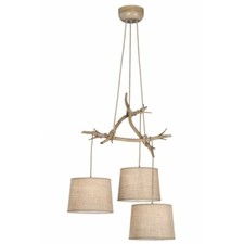 Rustic Wood Effect Chandelier