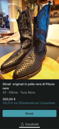 Stivali pelle di pitone - stivali,