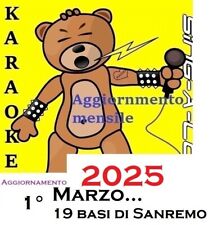 1° MARZO 2025 - 110 BASI Mp3  + 19 basi di  SANREMO 2025 - AGGIORN. KARAOKE