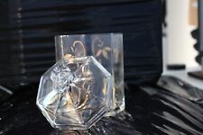 Porta caramelle cioccolatini biscotti in vetro decorato in oro