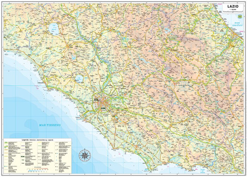 Carta geografica murale - carta,