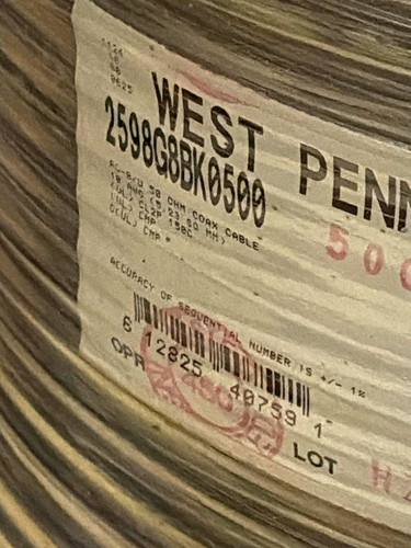 West penn 2598g8bk0500ft - penn,