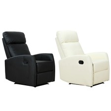 HOMCOM Poltrona Relax Reclinabile Ergonomica in Similpelle Comfort