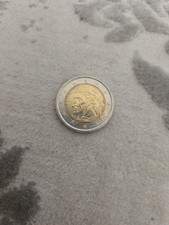 (2012)ITALY bimetallic COIN 2 Euro UNC Dante Alighieri FROM ROLL