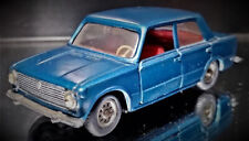 MODELLO AUTO '50 '70 VINTAGE MERCURY FIAT 124 BLU METALLIZZATO INTERNI ROSSI XX