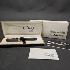 Penna stilografica Omas Extra Dama/555 con astuccio e libretti - usata
