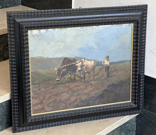 Antico quadro con cornice nera