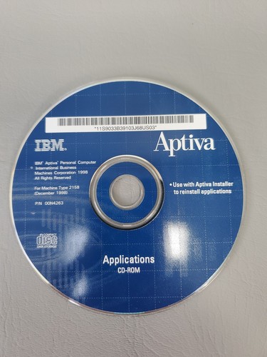 Ibm aptiva applications - aptiva,