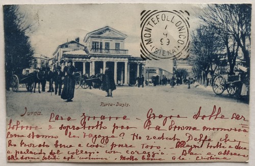 Cartolina ivrea porta dazis - cartolina,