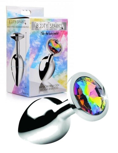 Anal plug metallo con - in,
