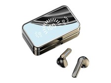 Cuffiette Senza Fili Custodia Smart con Suono Stereo Display LED con Microfono