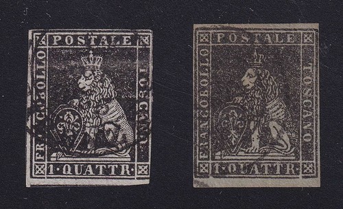 Italia toscana 1851 leone - italia, 1851-52