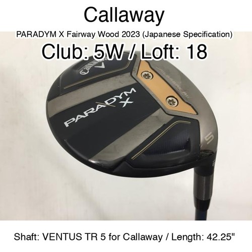 Callaway paradym fairway - paradym, x