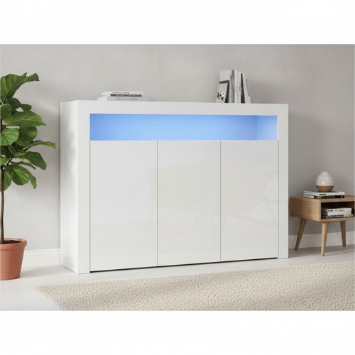 Credenza moderna bianca - , lucida