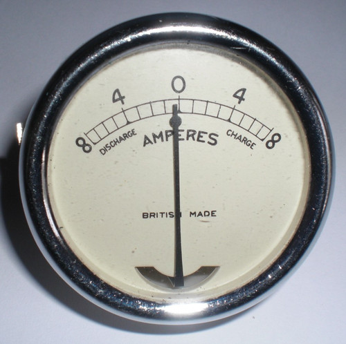 Amperometro cromato vintage