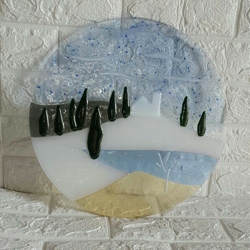 Piatto artistico arredo in - artistico,