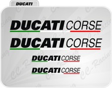4 Adesivi DUCATI CORSE fiancata 848 Panigale 1199 1098 tutti i colori