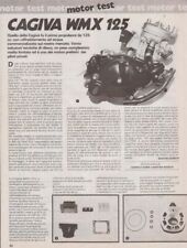 PUBBLICITA'  TECNICA MOTORE CAGIVA WMX 125 1982 MOTORI ITALIANI MOTOCROSS EPOCA