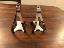 Puntapiedi ALE in acciaio S TOE CLIPS VINTAGE EROICA doppia struttura very rare