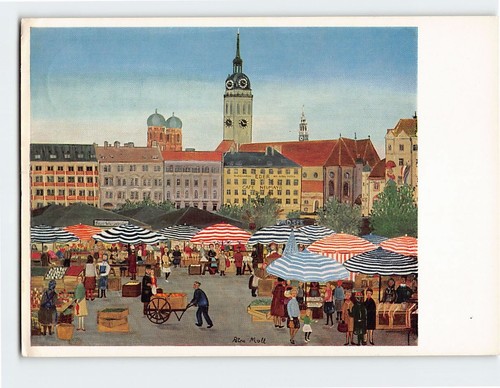 Cartolina viktualienmarkt - cartolina,
